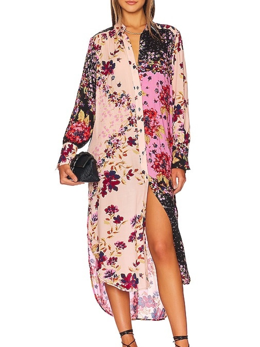 Free People Jackie Floral Printed Maxi in Vintage combo